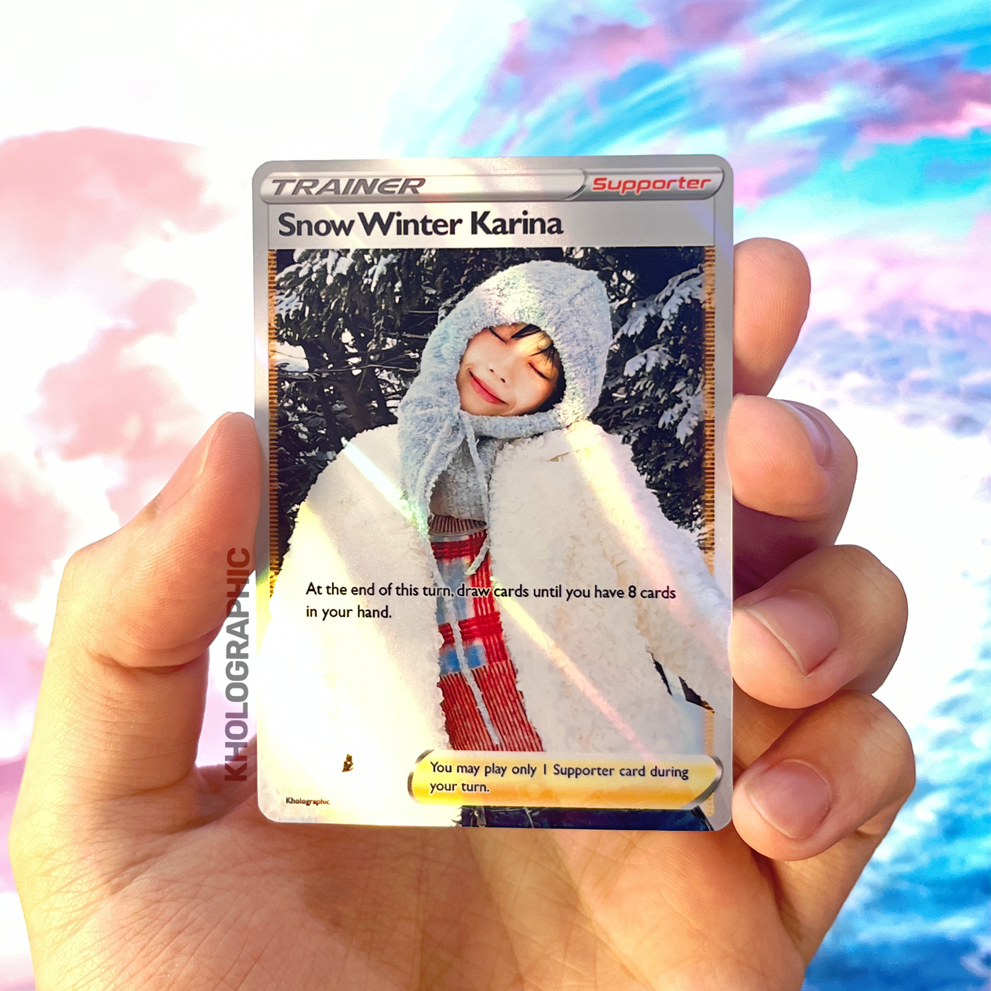 Aespa Karina Trainer Holographic Cards