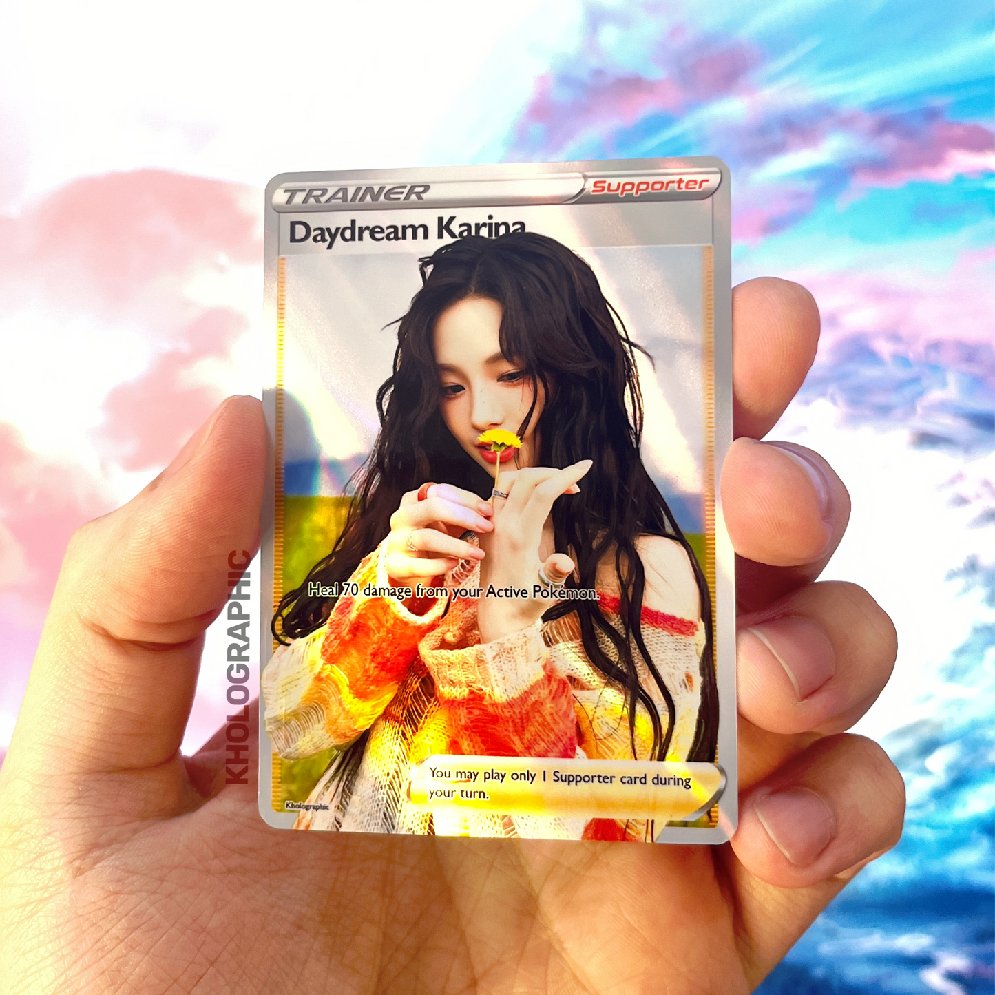 Aespa Karina Trainer Holographic Cards