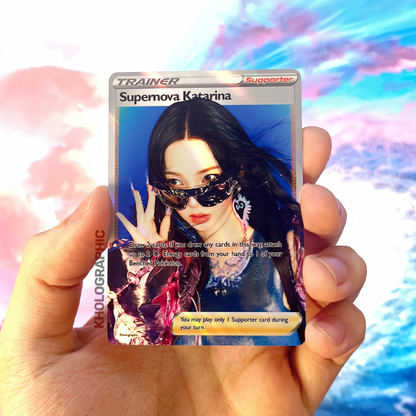 Aespa Karina Trainer Holographic Cards